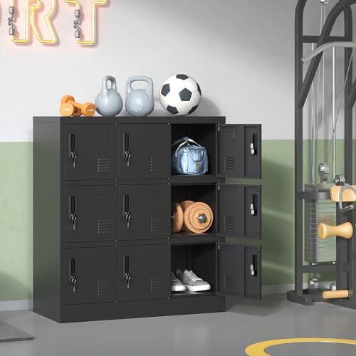 Steel Storage Locker Cabinet with Lock and Card Slot for Office, Gym, Home, School V427708