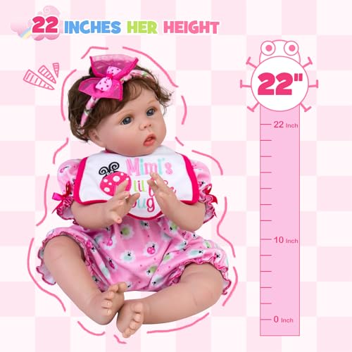 Lifelike Reborn Baby Doll 20 Inch Realistic Newborn Girl with Gift Box X3105