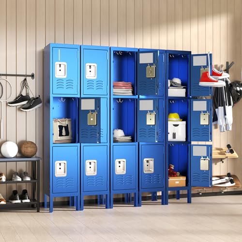 Steel Lockers for Employees, Lockable Storage Cabinet with Assembly X270