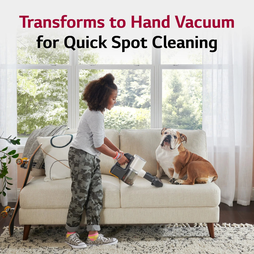 Cordless Stick Vacuum with Auto Empty, Sand Beige P10624