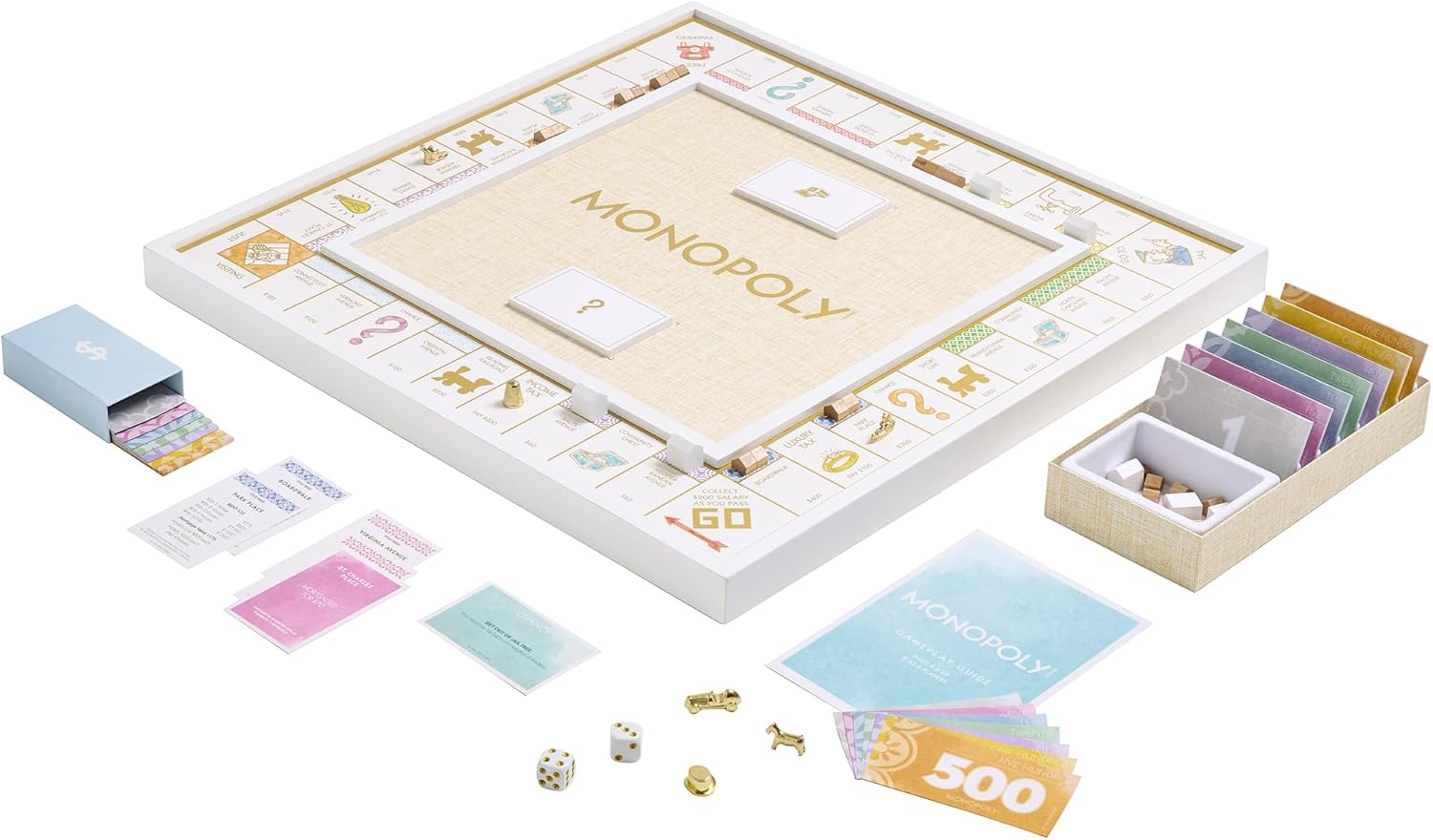 Monopoly Bianco Edition Wood Game Board U45273