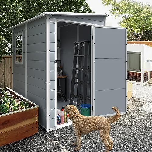 Outdoor Storage Shed 6 x 4 FT with Lockable Door H20319