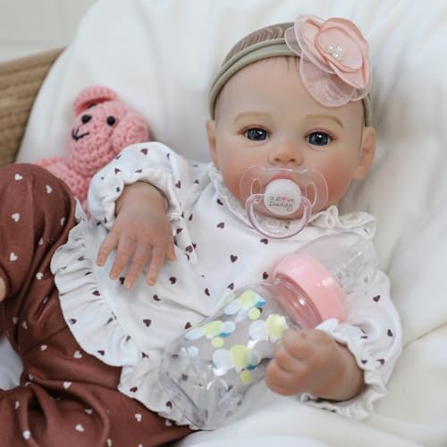 18 Inch Realistic Reborn Baby Doll Girl with Soft Weighted Body H76938