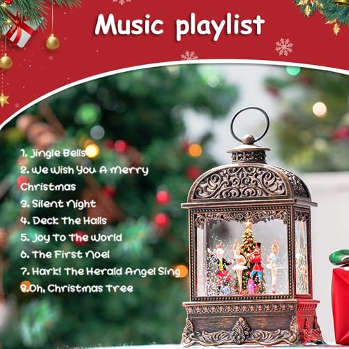 Nutcracker and Mouse King Snow Globe Music Box W567228