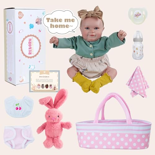 20 Inch Soft Vinyl Reborn Baby Doll with Accessories for Girls P18941
