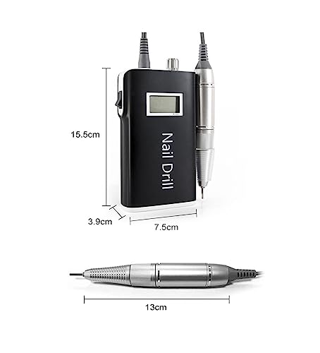 Nail Drill, 30000RPM Cordless Manicure Machine for Acrylic Gel Polish A374909