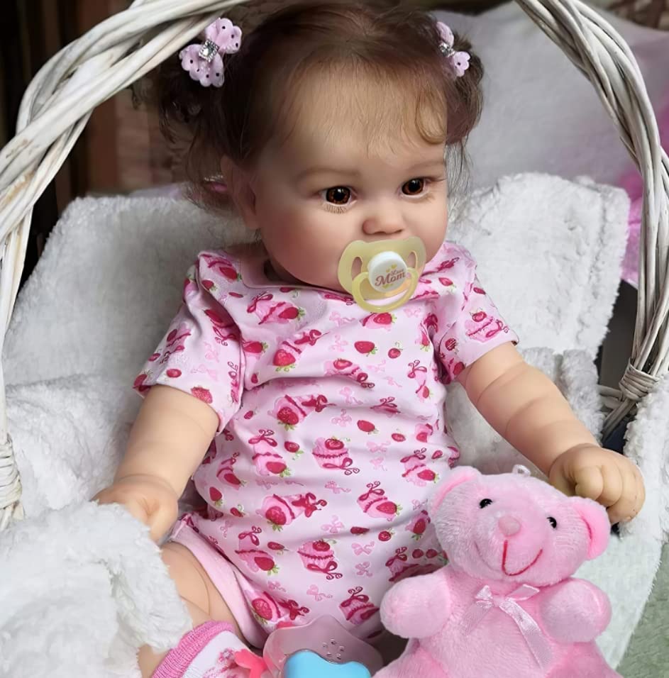 Lifelike Reborn Baby Doll 20 Inch Realistic Newborn with Gift Box E35178