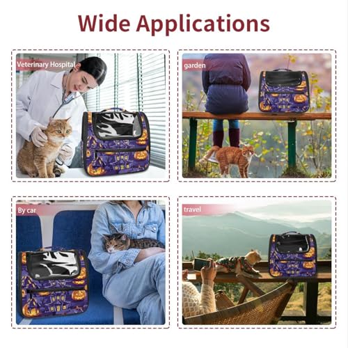 Halloween Cat Backpack Carrier, Breathable Bubble Pet Backpack R5452