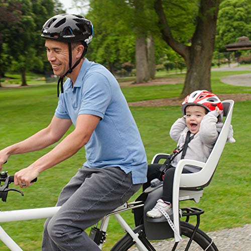 Rear Child Bike Seat - Frame Mount, Shock Absorbing, Adjustable O68380