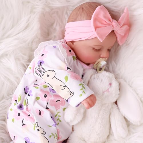 Lifelike Reborn Baby Doll Girl - 20 Inch Realistic Newborn Doll with Poseable Body and Accessories X89513