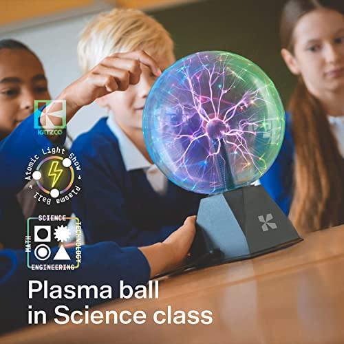 7 Inch Plasma Ball Lamp - Touch and Sound Sensitive Electric Globe with Lightning Effects R48981