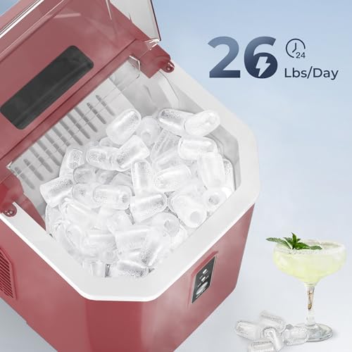 Crescent Ice Maker Countertop, 35Lbs/24H, Auto Deep Cleaning, Portable D224