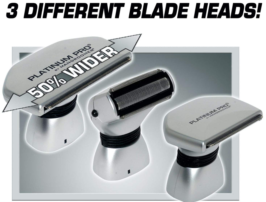 Back Shaver with 3 Flex Heads, Power Hinge, Extreme Reach Handle, 4 Piece Set V247