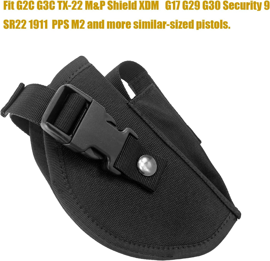 Tactical Belt Holster with Mag Pouch and Metal Clip F763