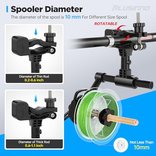 Fishing Line Spooler for Reels, Unwinding Function, Works with Spinning & Cast Reels A734