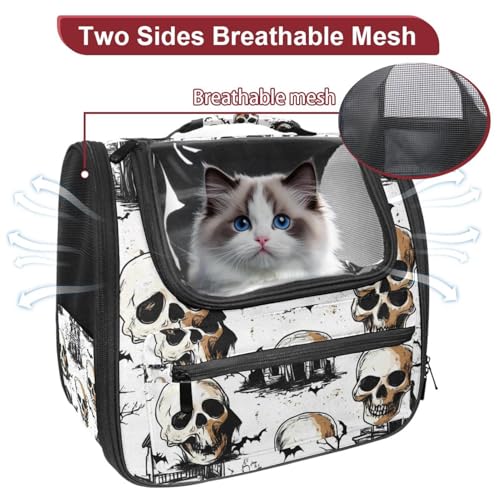 Halloween Cat Backpack Carrier, Breathable Bubble Pet Backpack R5452
