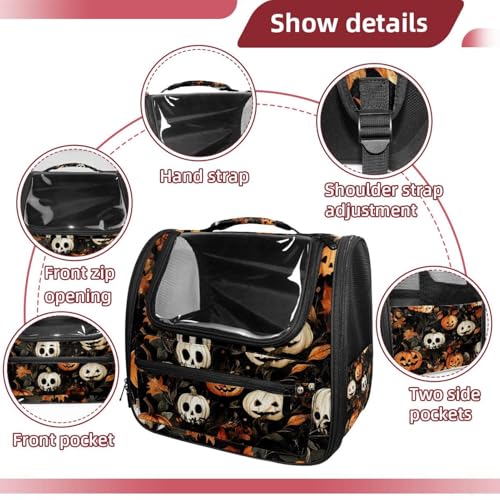 Halloween Pet Carrier Airline Approved for Small Medium Dogs Cats S688252