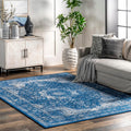 nuLOOM Verona Vintage Persian Runner Rug, 2' 8" x 8', Dark Blue