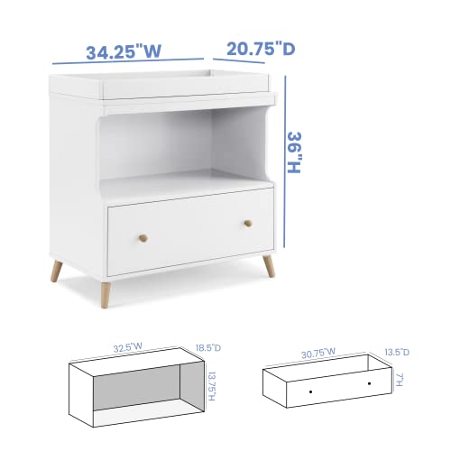 Convertible Changing Table with Drawer T21651
