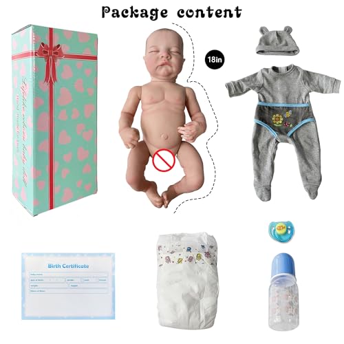 18 Inch Realistic Reborn Baby Doll Girl with Accessories U3783
