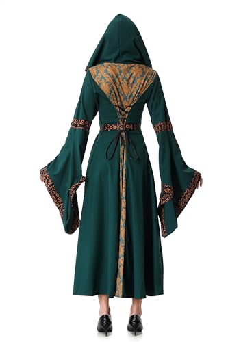 Medieval Tea Party Dress with Bubble Sleeves and Belt J695606