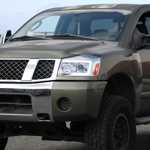 Projector Headlights with LED Sequential Turn Signals for Nissan Armada Titan F85769