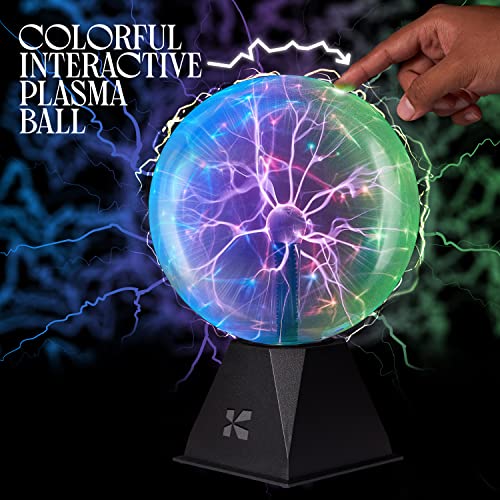 7 Inch Plasma Ball Lamp - Touch and Sound Sensitive Electric Globe with Lightning Effects R48981