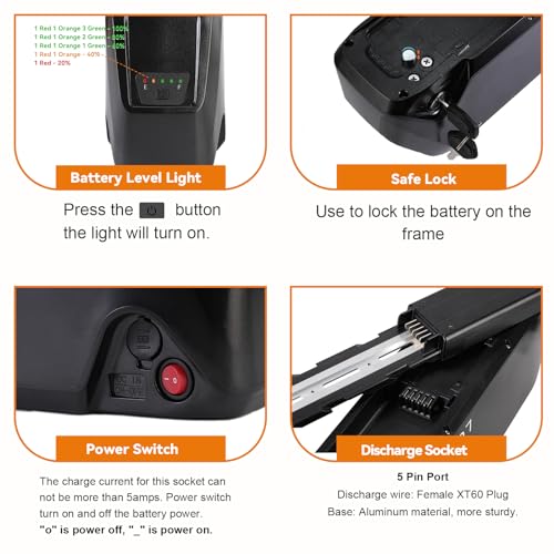 Ebike Battery Pack with Fast Charger and BMS H164100