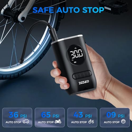 Portable Tire Inflator Air Compressor 150PSI Cordless Pump with Pressure Gauge I943