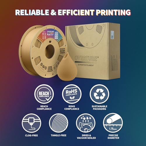 PLA Filament 1.75mm for 3D Printer, 1kg Cardboard Spool, White Y654
