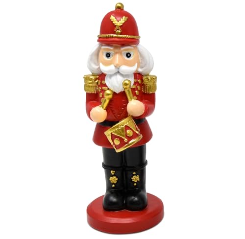 Christmas Nutcracker Figurines Set of 3, 6-Inch Resin King and Soldier Decor Z24634