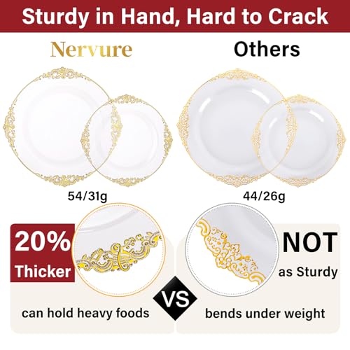 Gold Plastic Dinnerware Set for 50 Guests N48810