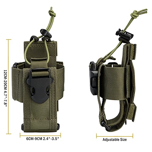 Radio Holster, MOLLE Radio Pouch for Vest, Walkie Talkie Holder for Duty Belt N50682