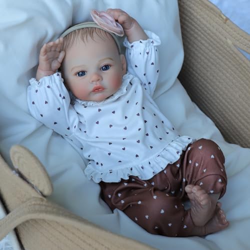 18 Inch Realistic Reborn Baby Doll Girl with Soft Weighted Body H76938