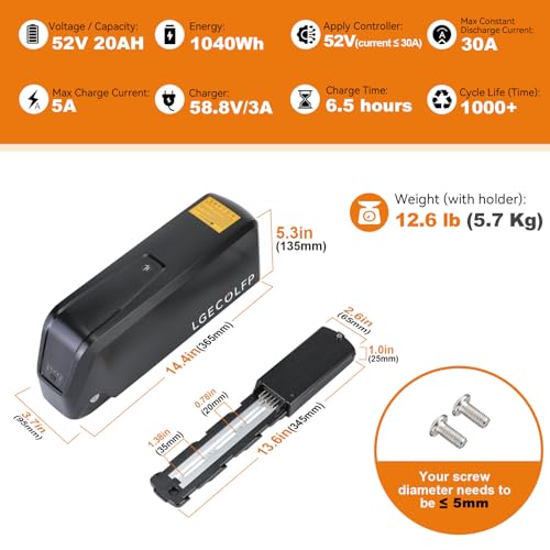 Ebike Battery Pack with Fast Charger and BMS H164100