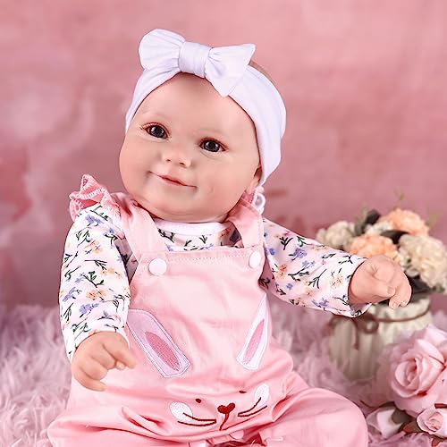 20 Inch Soft Vinyl Reborn Baby Doll with Accessories for Girls P18941