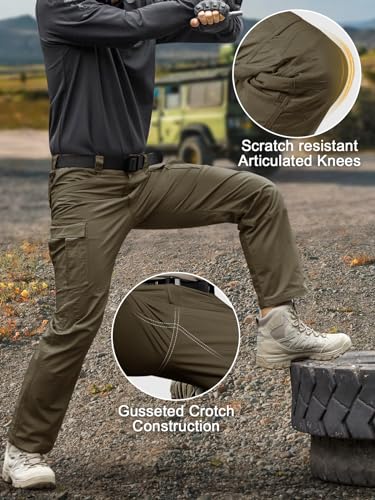Men's Water Resistant Tactical Cargo Pants P7792