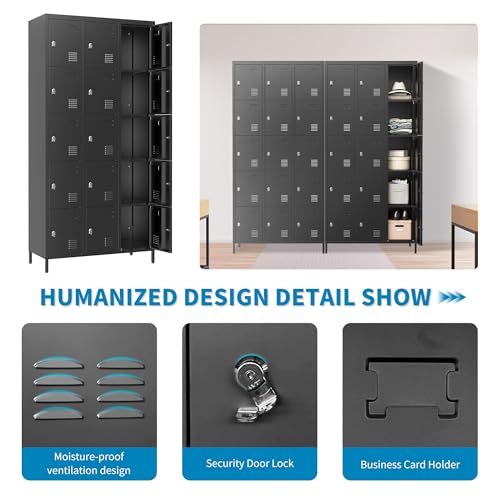 Metal Lockers with Shelves 72" H for Employees C448234