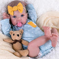20 Inch Realistic Handmade Newborn Baby Doll with Blue Eyes, Weighted Cuddle Doll Q882284