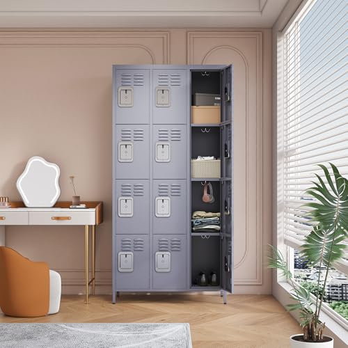 Steel Lockers for Employees, Lockable Storage Cabinet with Assembly X270
