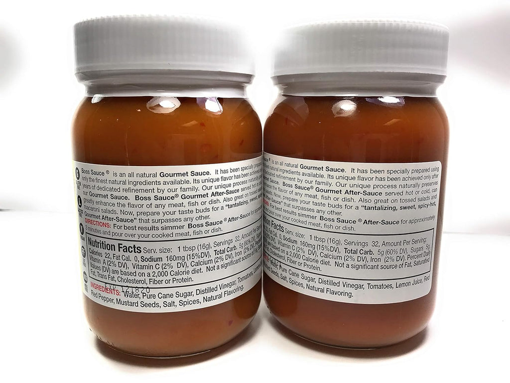 Gourmet Hot Sauce 2 Pack 16 Oz, All-Natural Kosher Fish Sauce J91805