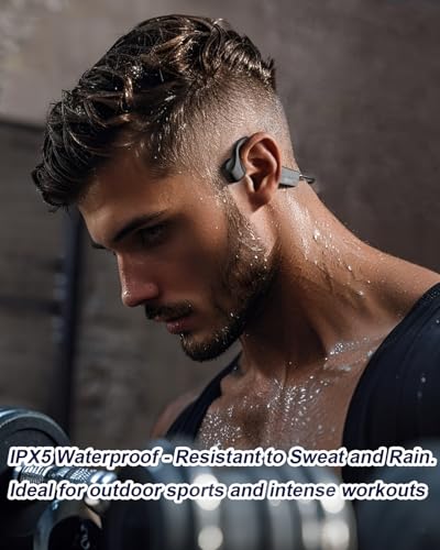 Bone Conduction Wireless Sport Headphones with Noise-Canceling Mics E40369
