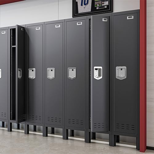 5-Door Steel Storage Locker with Hooks and Card Slots M92401