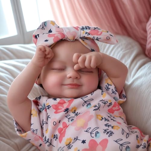 Silicone Reborn Baby Doll 17 Inch Realistic Newborn Vinyl Girl with Gift Box I275733