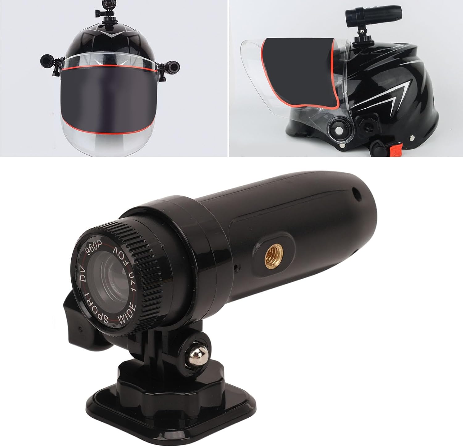 Bicycle Helmet Camera, 960P Sports Action Camera for Motorcycle N87761