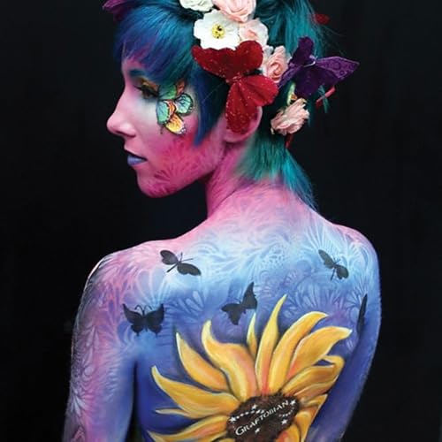 Airbrush Makeup Body Paint - Primary Colors Set (5 Colors) L8258