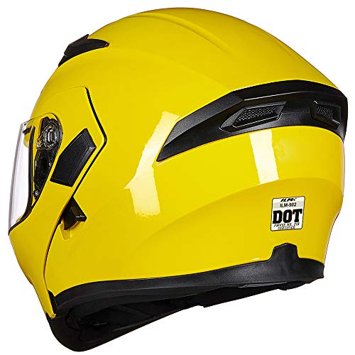 Motorcycle Dual Visor Flip Up Modular Full Face Helmet E739050