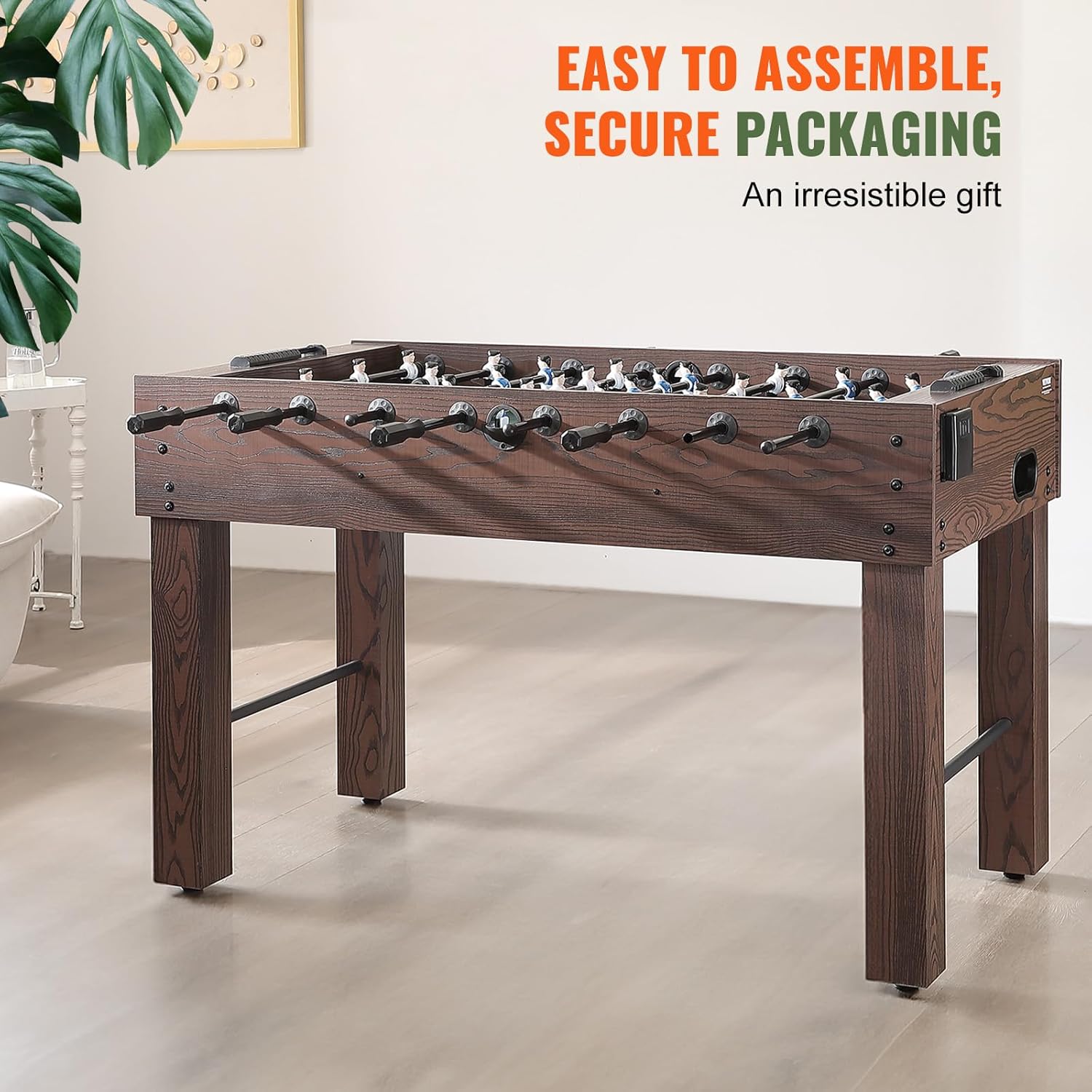 55 Inch Foosball Table with 4 Balls and 2 Cup Holders C8358