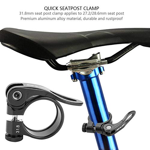 Seatpost Clamp, Quick Release, 31.8mm Aluminium Alloy, Black Z47244