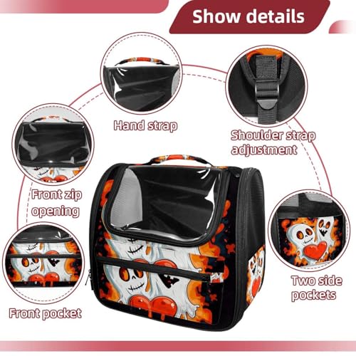 Halloween Pet Carrier Airline Approved for Small Medium Dogs Cats S688252